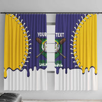 Brazil 2026 Baseball Custom Window Curtain Go Champions Drip Style
