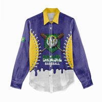 Brazil 2026 Baseball Custom Women Casual Shirt Go Champions Drip Style