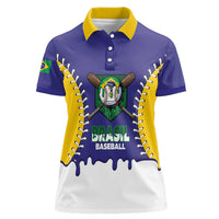 Brazil 2026 Baseball Custom Women Polo Shirt Go Champions Drip Style