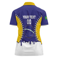Brazil 2026 Baseball Custom Women Polo Shirt Go Champions Drip Style