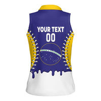 Brazil 2026 Baseball Custom Women Sleeveless Polo Shirt Go Champions Drip Style
