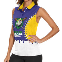 Brazil 2026 Baseball Custom Women Sleeveless Polo Shirt Go Champions Drip Style