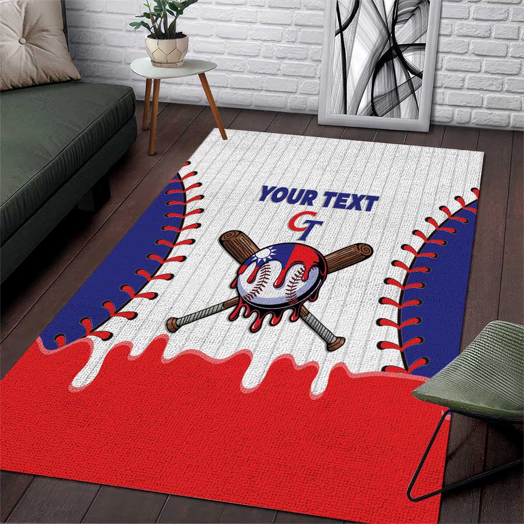 Chinese Taipei 2026 Baseball Custom Area Rug Go Taiwan Drip Style