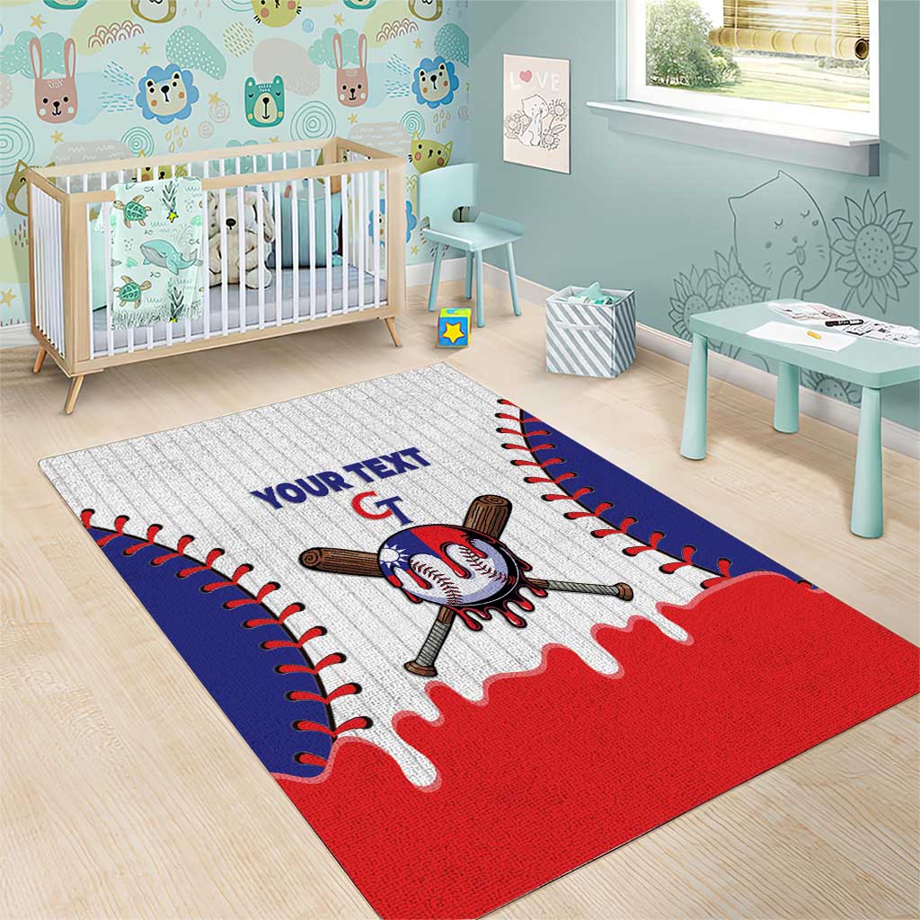 Chinese Taipei 2026 Baseball Custom Area Rug Go Taiwan Drip Style