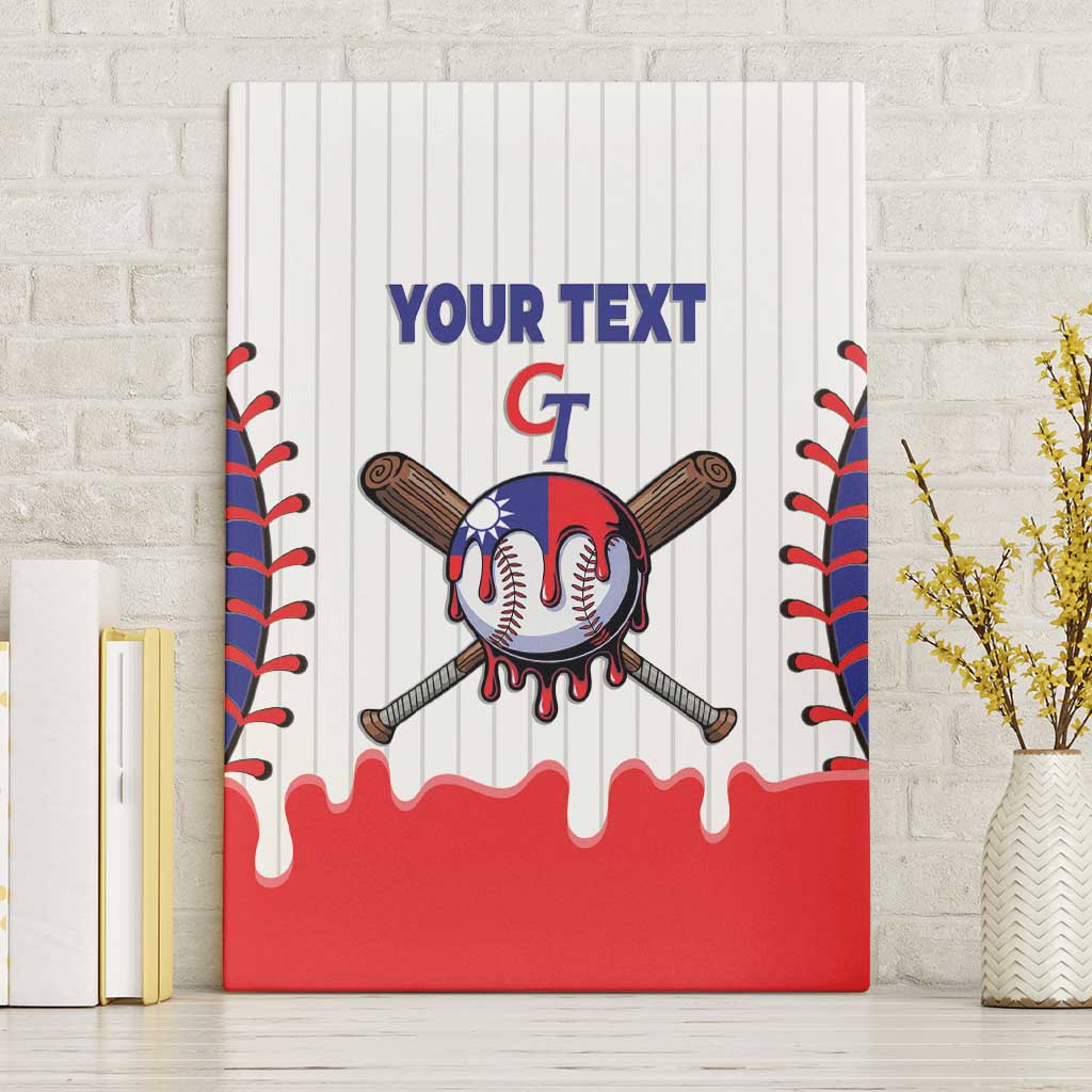 Chinese Taipei 2026 Baseball Custom Canvas Wall Art Go Taiwan Drip Style