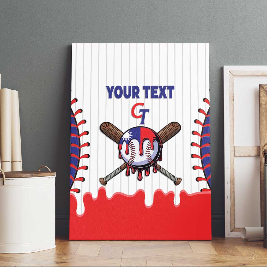 Chinese Taipei 2026 Baseball Custom Canvas Wall Art Go Taiwan Drip Style
