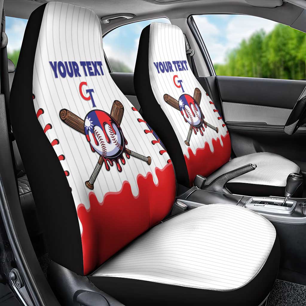 Chinese Taipei 2026 Baseball Custom Car Seat Cover Go Taiwan Drip Style