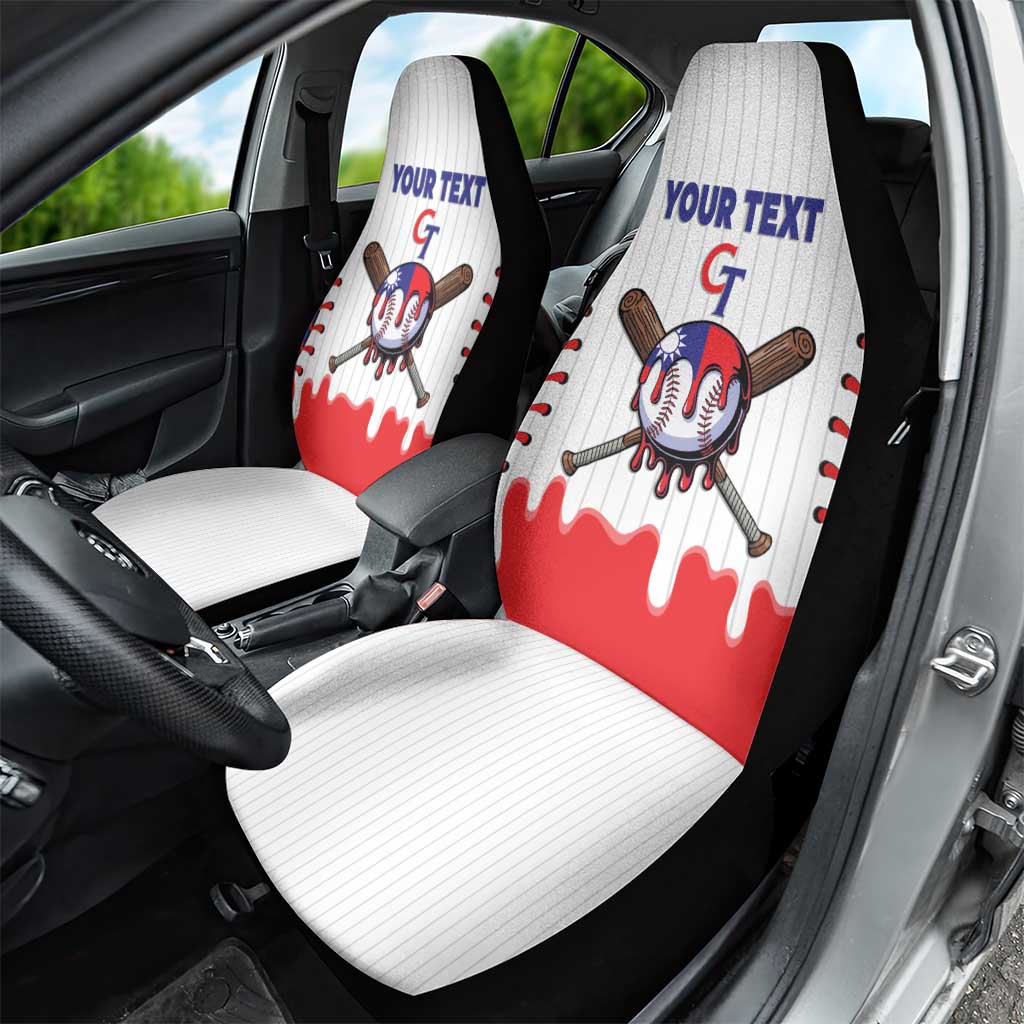 Chinese Taipei 2026 Baseball Custom Car Seat Cover Go Taiwan Drip Style