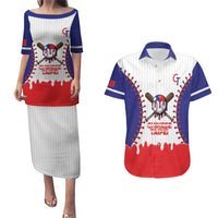 Chinese Taipei 2026 Baseball Custom Couples Matching Puletasi and Hawaiian Shirt Go Taiwan Drip Style