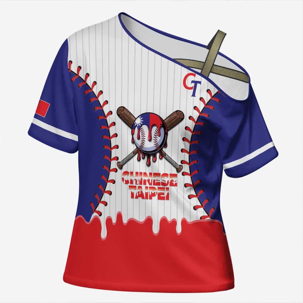 Chinese Taipei 2026 Baseball Custom Cross Shoulder Shirt Go Taiwan Drip Style