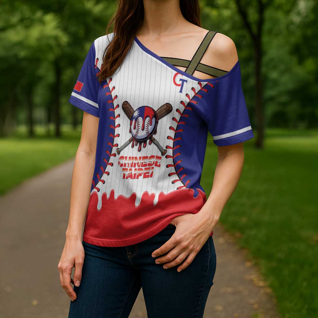Chinese Taipei 2026 Baseball Custom Cross Shoulder Shirt Go Taiwan Drip Style