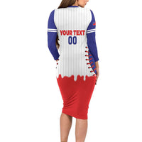 Chinese Taipei 2026 Baseball Custom Family Matching Long Sleeve Bodycon Dress and Hawaiian Shirt Go Taiwan Drip Style
