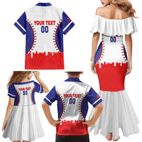Chinese Taipei 2026 Baseball Custom Family Matching Mermaid Dress and Hawaiian Shirt Go Taiwan Drip Style