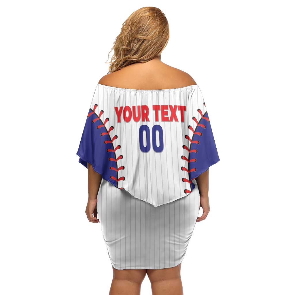 Chinese Taipei 2026 Baseball Custom Family Matching Off Shoulder Short Dress and Hawaiian Shirt Go Taiwan Drip Style