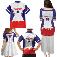 Chinese Taipei 2026 Baseball Custom Family Matching Puletasi and Hawaiian Shirt Go Taiwan Drip Style