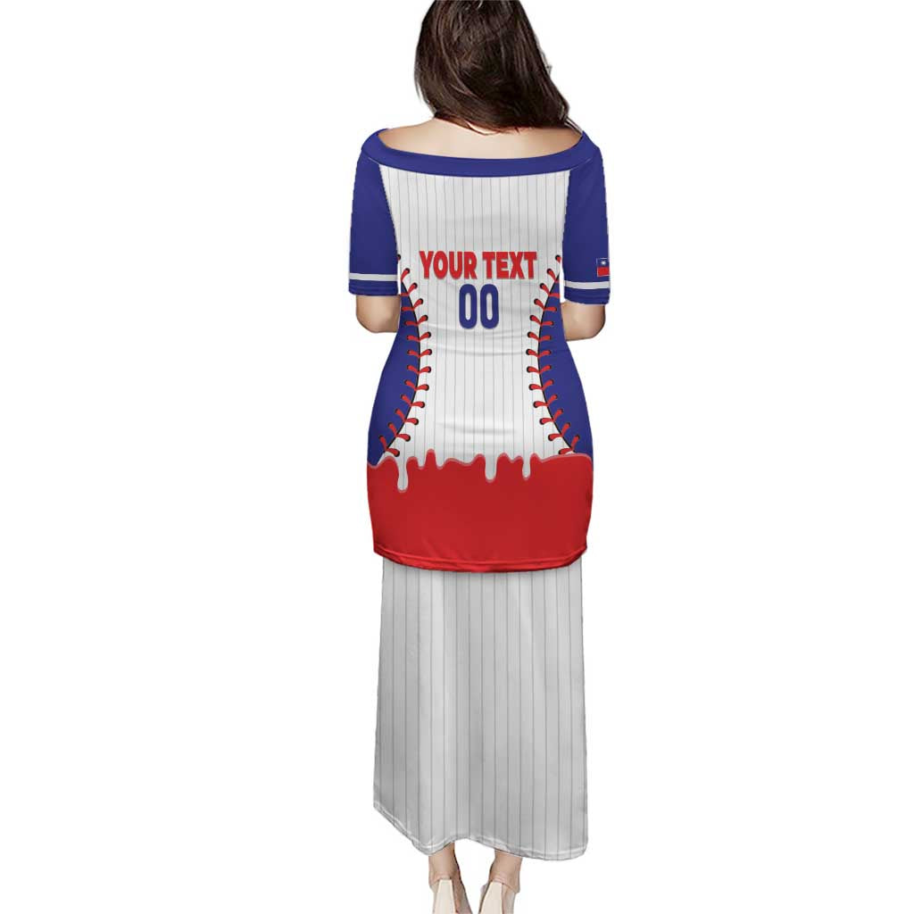 Chinese Taipei 2026 Baseball Custom Family Matching Puletasi and Hawaiian Shirt Go Taiwan Drip Style