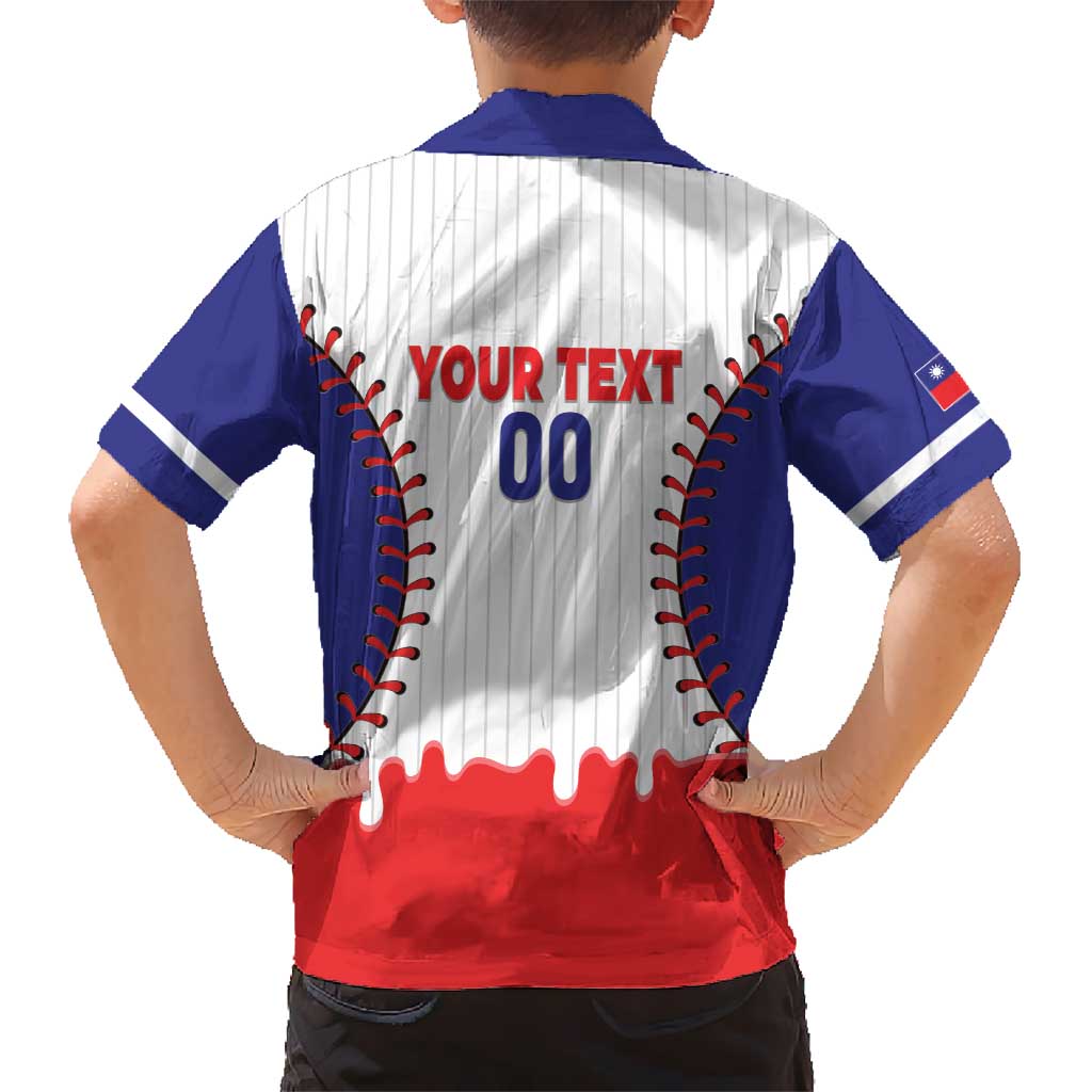 Chinese Taipei 2026 Baseball Custom Family Matching Summer Maxi Dress and Hawaiian Shirt Go Taiwan Drip Style