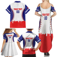 Chinese Taipei 2026 Baseball Custom Family Matching Summer Maxi Dress and Hawaiian Shirt Go Taiwan Drip Style