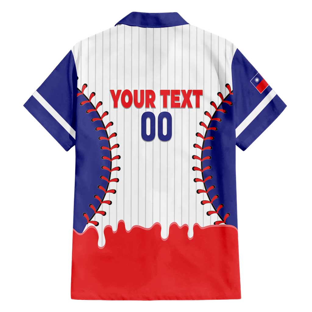 Chinese Taipei 2026 Baseball Custom Family Matching Summer Maxi Dress and Hawaiian Shirt Go Taiwan Drip Style