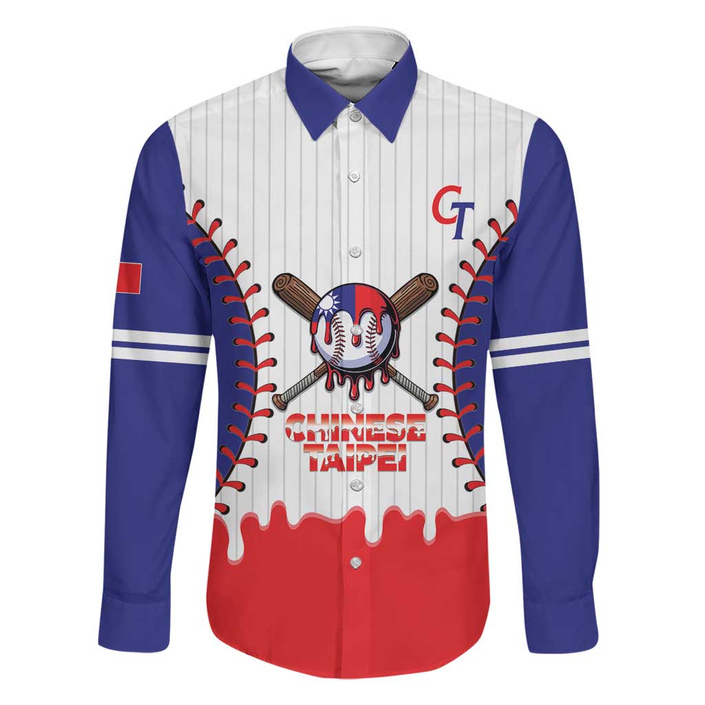 Chinese Taipei 2026 Baseball Custom Family Matching Summer Maxi Dress and Hawaiian Shirt Go Taiwan Drip Style