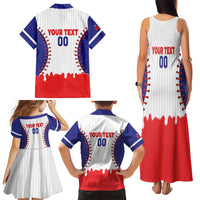 Chinese Taipei 2026 Baseball Custom Family Matching Tank Maxi Dress and Hawaiian Shirt Go Taiwan Drip Style