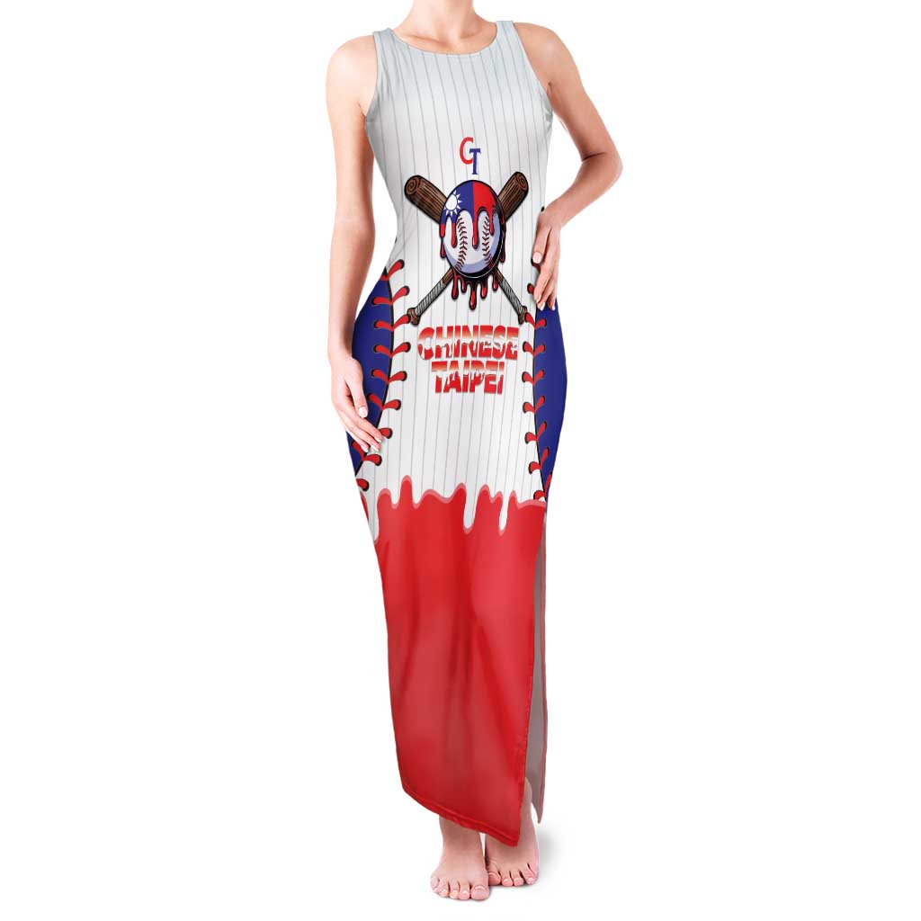 Chinese Taipei 2026 Baseball Custom Family Matching Tank Maxi Dress and Hawaiian Shirt Go Taiwan Drip Style