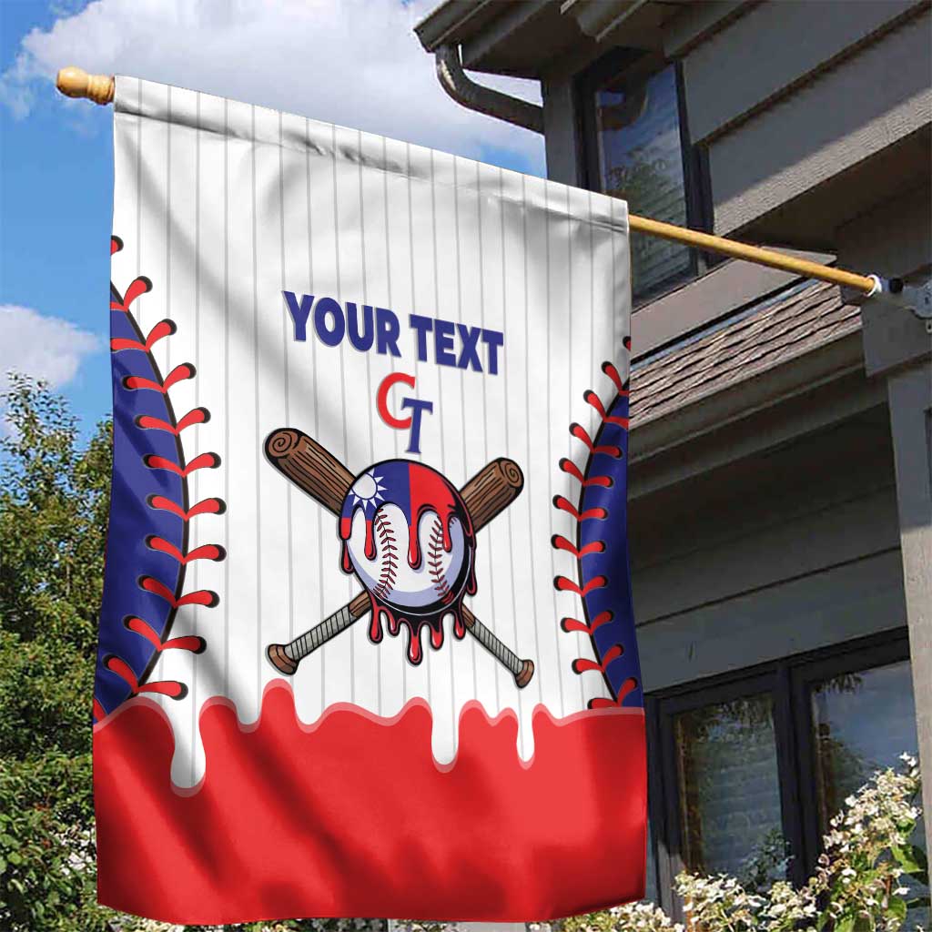 Chinese Taipei 2026 Baseball Custom Garden Flag Go Taiwan Drip Style
