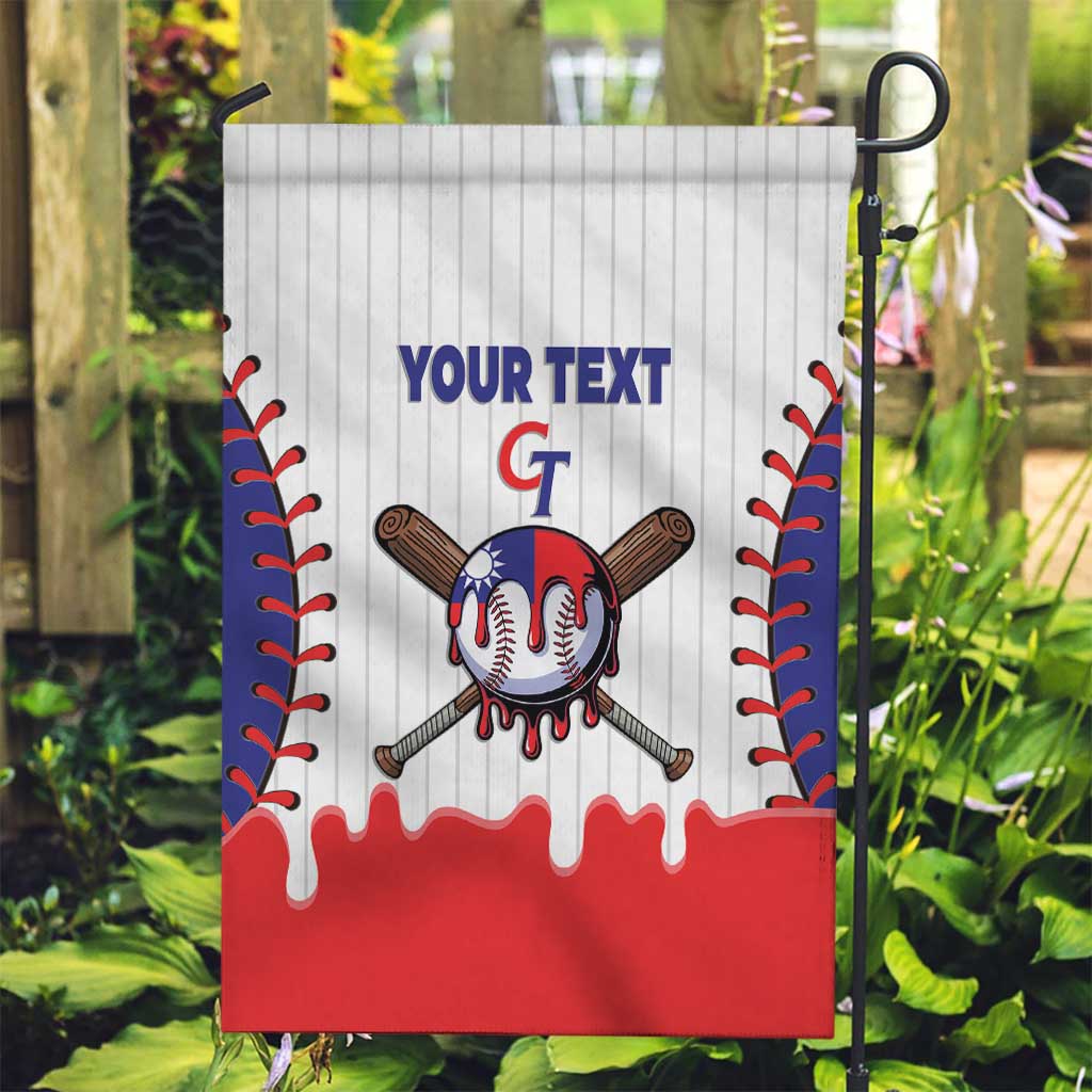 Chinese Taipei 2026 Baseball Custom Garden Flag Go Taiwan Drip Style