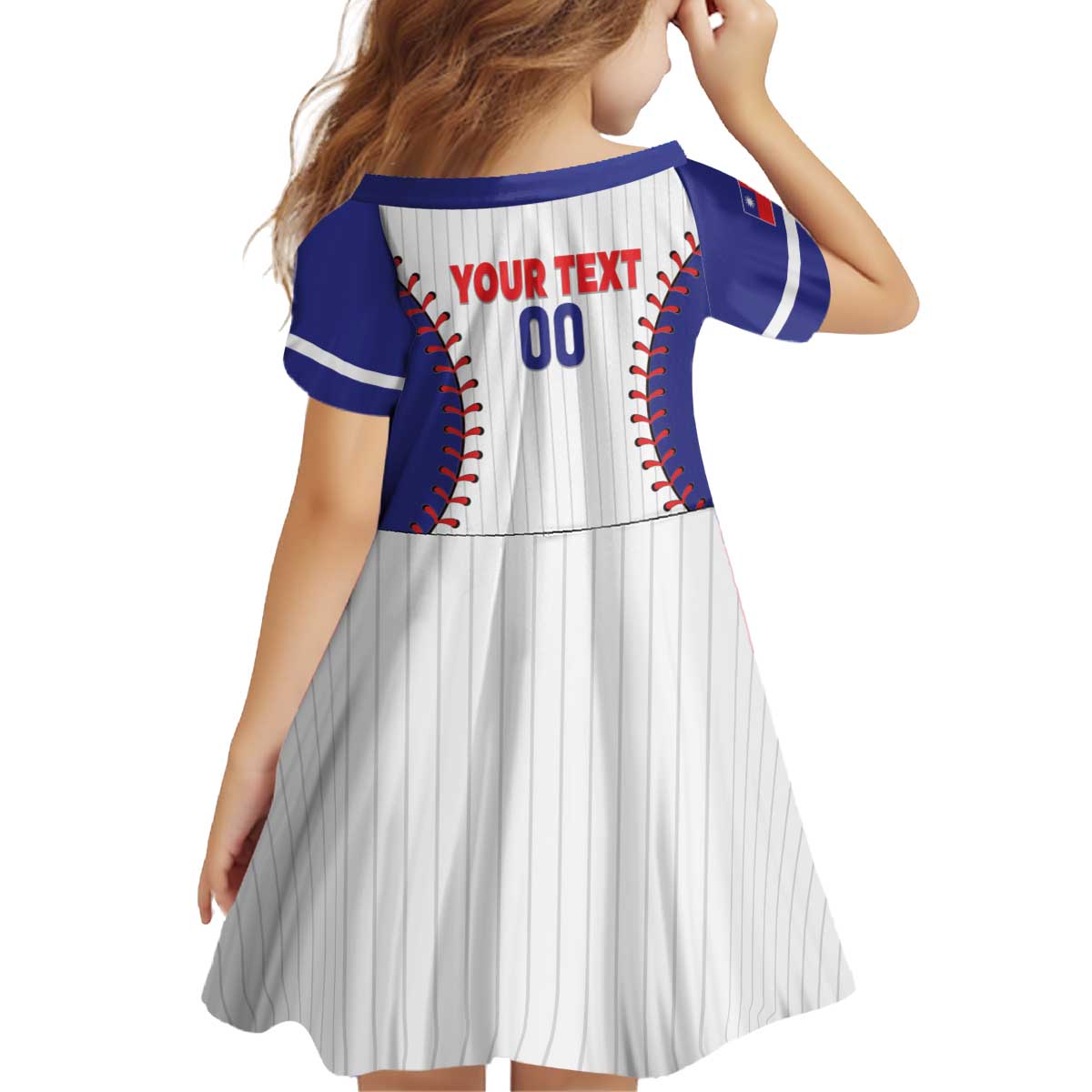 Chinese Taipei 2026 Baseball Custom Kid Short Sleeve Dress Go Taiwan Drip Style
