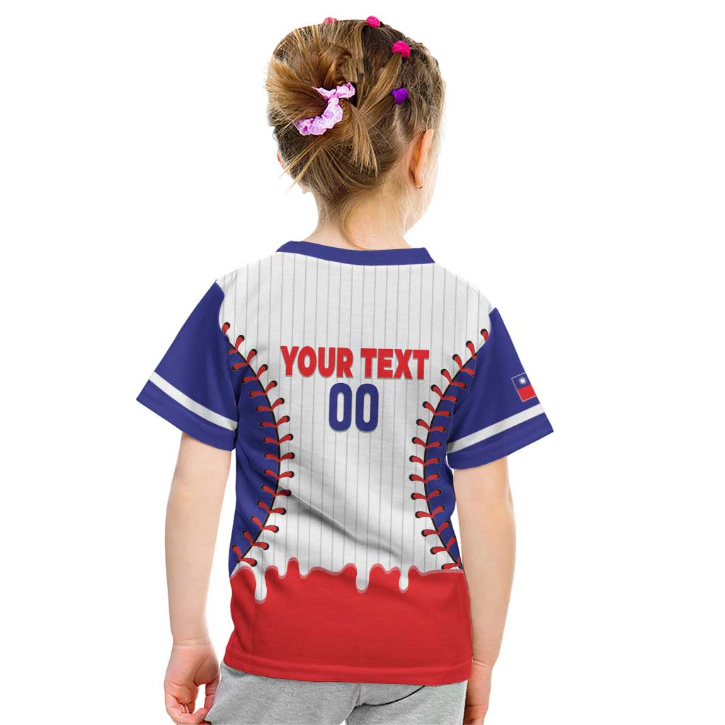 Chinese Taipei 2026 Baseball Custom Kid T Shirt Go Taiwan Drip Style