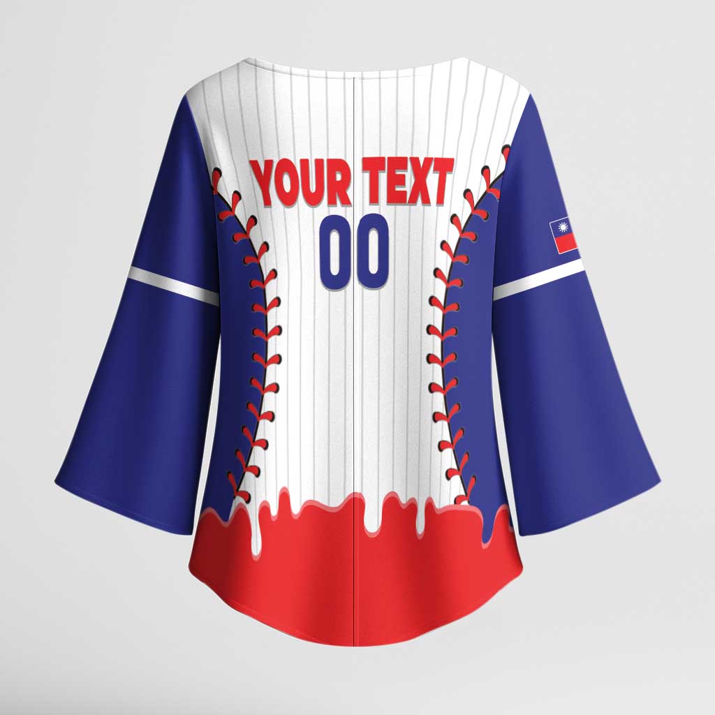 Chinese Taipei 2026 Baseball Custom Kimono Sleeve Blouse Go Taiwan Drip Style