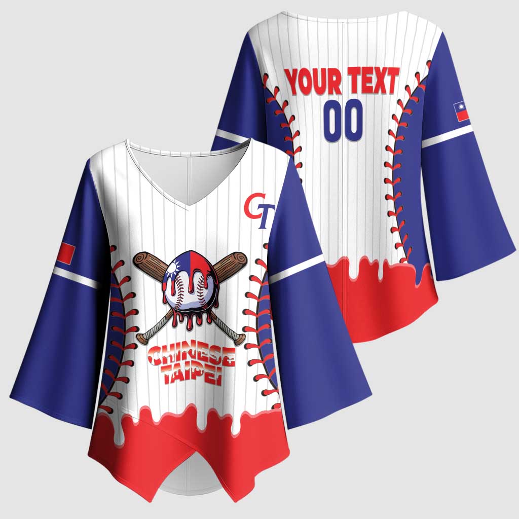 Chinese Taipei 2026 Baseball Custom Kimono Sleeve Blouse Go Taiwan Drip Style