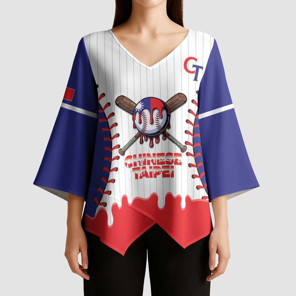 Chinese Taipei 2026 Baseball Custom Kimono Sleeve Blouse Go Taiwan Drip Style