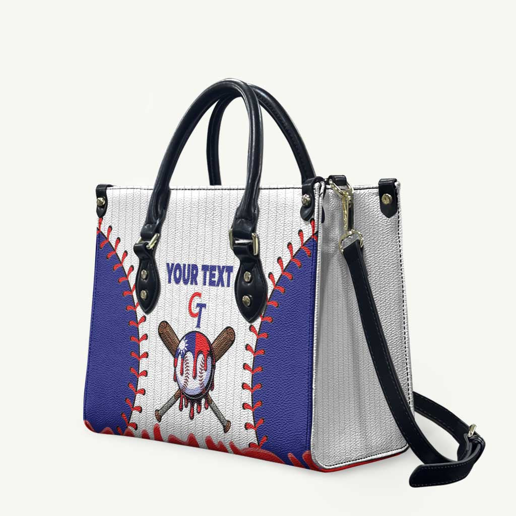 Chinese Taipei 2026 Baseball Custom Leather Bag Go Taiwan Drip Style