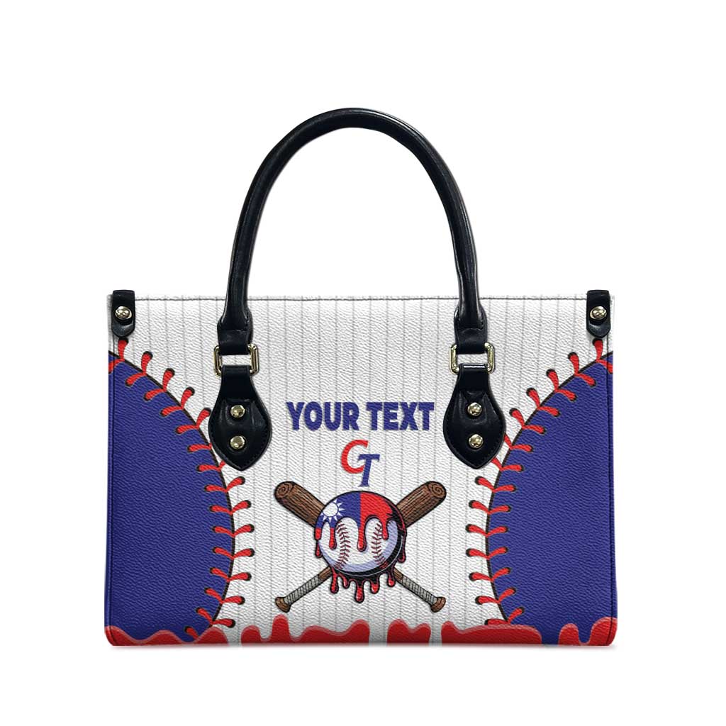 Chinese Taipei 2026 Baseball Custom Leather Bag Go Taiwan Drip Style