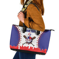 Chinese Taipei 2026 Baseball Custom Leather Tote Bag Go Taiwan Drip Style