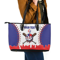 Chinese Taipei 2026 Baseball Custom Leather Tote Bag Go Taiwan Drip Style