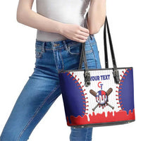 Chinese Taipei 2026 Baseball Custom Leather Tote Bag Go Taiwan Drip Style