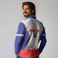 Chinese Taipei 2026 Baseball Custom Long Sleeve Polo Shirt Go Taiwan Drip Style
