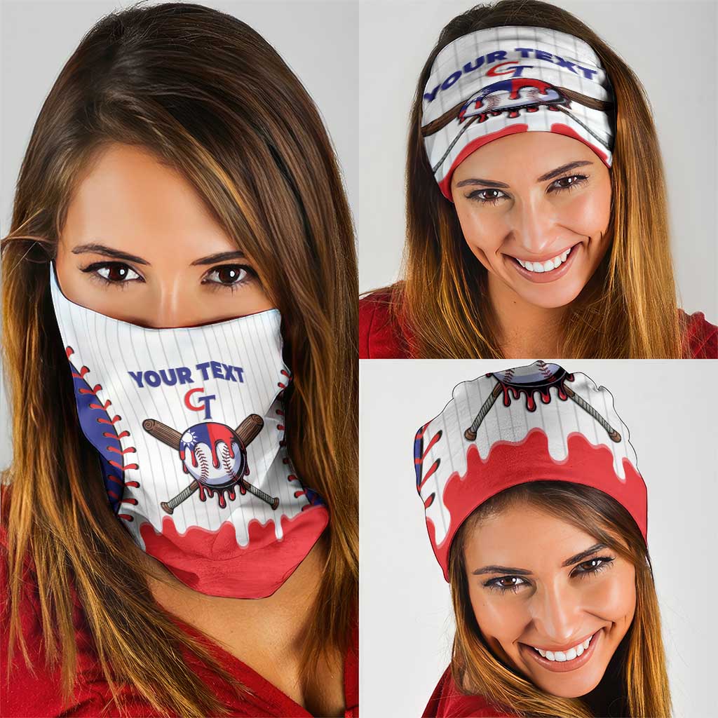 Chinese Taipei 2026 Baseball Custom Neck Gaiter Go Taiwan Drip Style