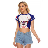 Chinese Taipei 2026 Baseball Custom Raglan Cropped T Shirt Go Taiwan Drip Style