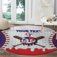 Chinese Taipei 2026 Baseball Custom Round Carpet Go Taiwan Drip Style