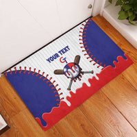 Chinese Taipei 2026 Baseball Custom Rubber Doormat Go Taiwan Drip Style