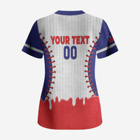 Chinese Taipei 2026 Baseball Custom Scrub Top Go Taiwan Drip Style