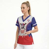 Chinese Taipei 2026 Baseball Custom Scrub Top Go Taiwan Drip Style