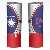 Chinese Taipei 2026 Baseball Custom Skinny Tumbler Go Taiwan Drip Style
