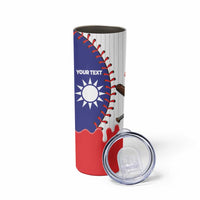 Chinese Taipei 2026 Baseball Custom Skinny Tumbler Go Taiwan Drip Style