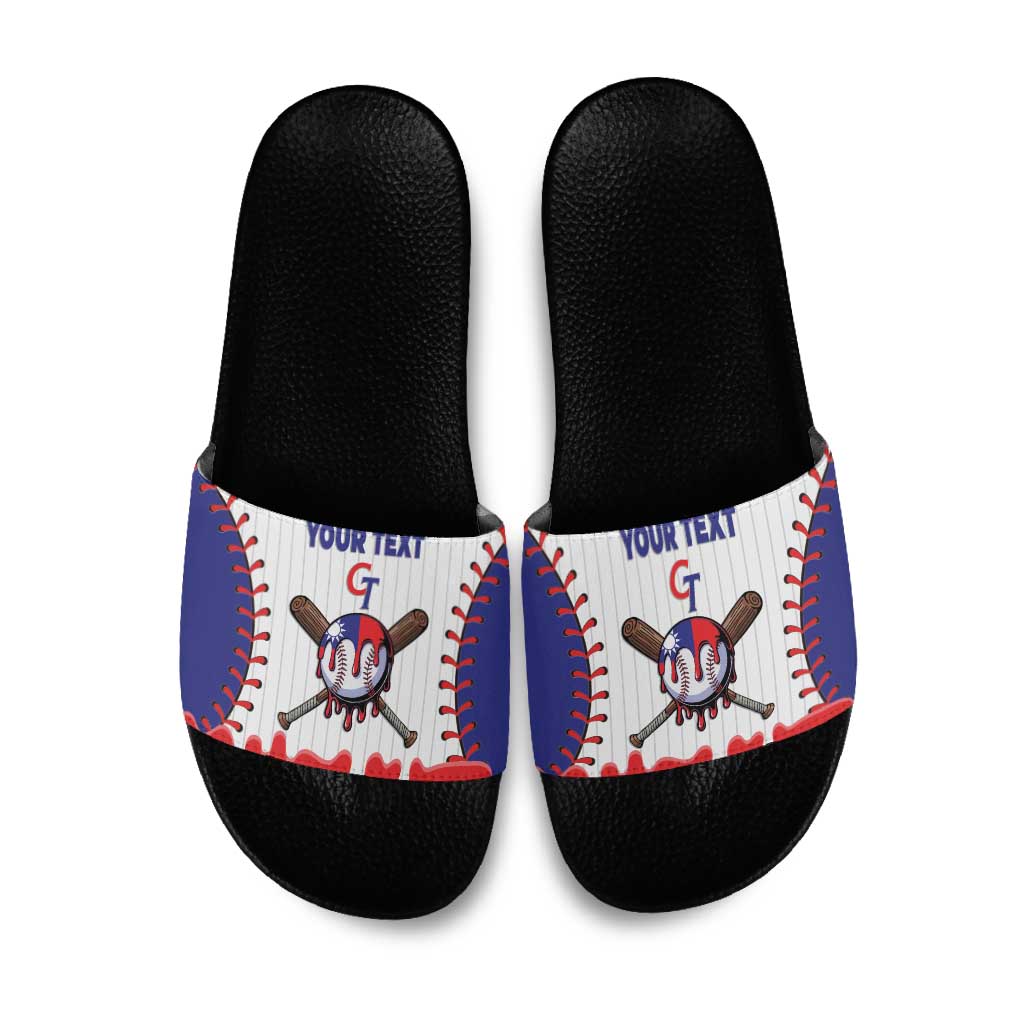 Chinese Taipei 2026 Baseball Custom Slide Sandals Go Taiwan Drip Style