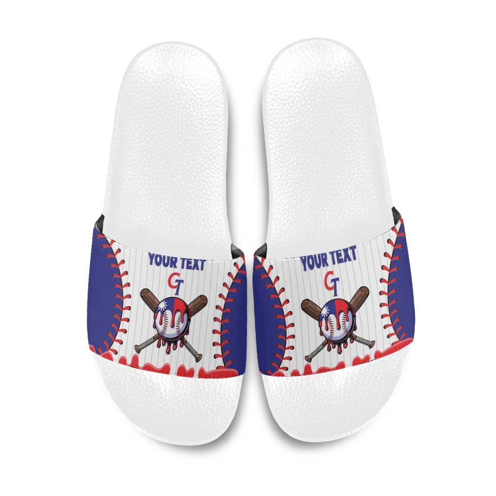 Chinese Taipei 2026 Baseball Custom Slide Sandals Go Taiwan Drip Style