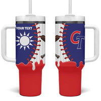 Chinese Taipei 2026 Baseball Custom Tumbler With Handle Go Taiwan Drip Style